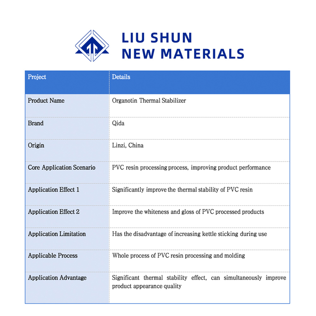 مثبت القصدير العضوي لبلمرة PVC